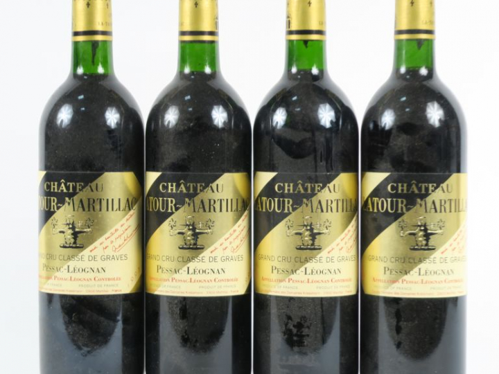 4 BOUTEILLES CHÂTEAU LATOUR MARTILLAC GCC GRAVES - 1995 - BG