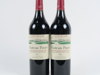 Vente aux enchères 2 BOUTEILLES CHÂTEAU PAVIE 1er GCC ST EMILION - 2002