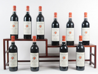 Vente aux enchères 10 BOUTEILLES CHÂTEAU POUJEAUX MOULIS - 2003