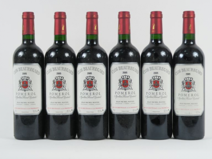 6 BOUTEILLES CLOS BEAUREGARD POMEROL - 2005