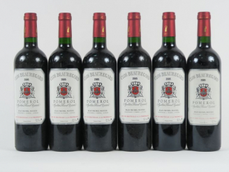 Vente aux enchères 6 BOUTEILLES CLOS BEAUREGARD POMEROL - 2005