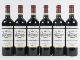 Vente aux enchères 6 BOUTEILLES CHÂTEAU CHASSE SPLEEN MOULIS - 2007