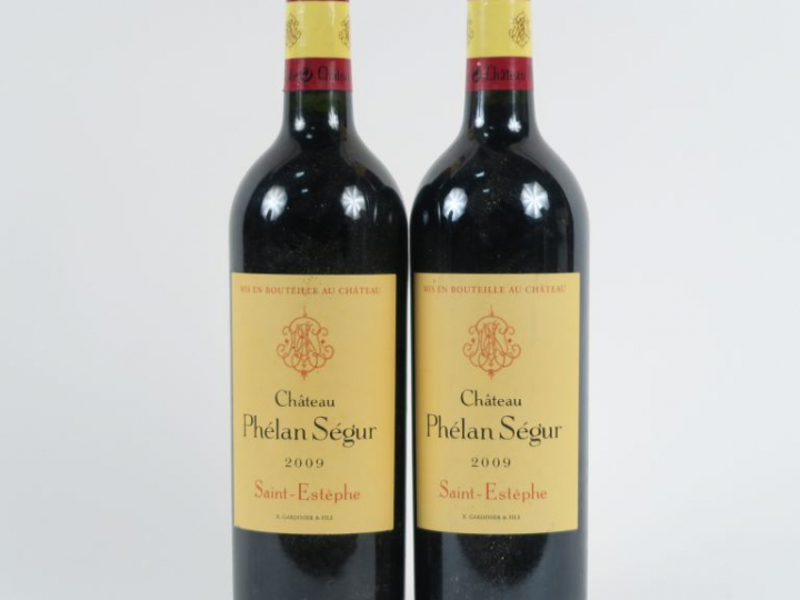 2 BOUTEILLES CHÂTEAU PHELAN SEGUR ST ESTEPHE - 2009