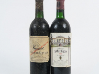 Vente aux enchères 2 BOUTEILLES SAINT JULIEN : 1 CHÂTEAU BEYCHEVELLE 1990 BG/BS - 1 CHÂTE