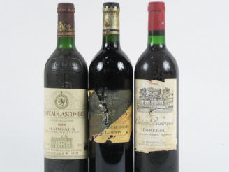 Vente aux enchères 3 BOUTEILLES : 1 CHÂTEAU LASCOMBES MARGAUX 1986 BG - 1 CHÂTEAU BEAUREG