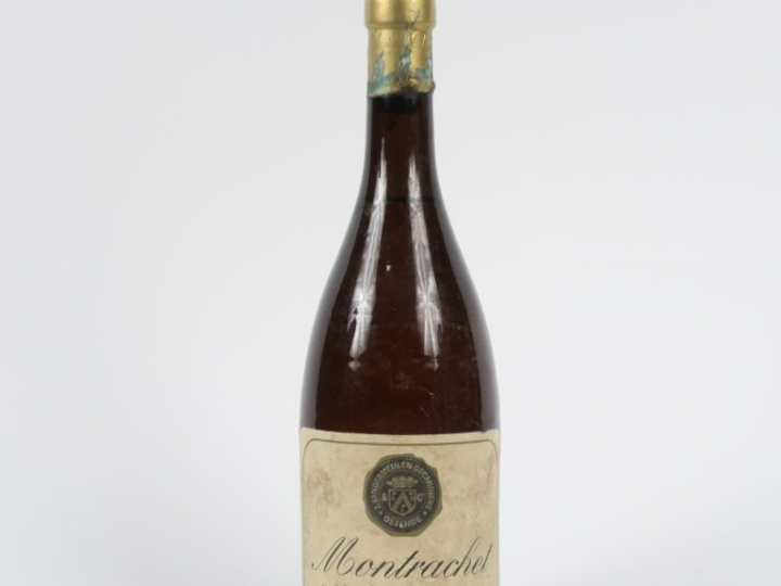 1 BOUTEILLE MONTRACHET J. VANDERMEULEN - 1947 - 4,5 CM