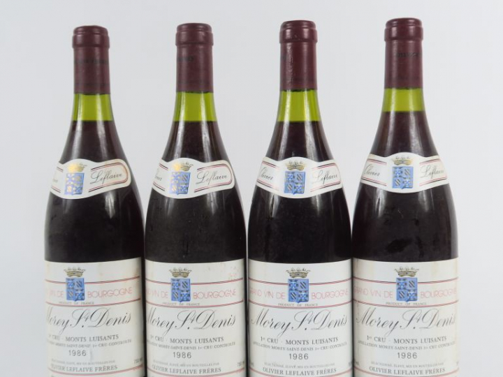 4 BOUTEILLES MOREY ST DENIS 1er CRU 'MONTS LUISANTS' OLIVIER LEFLAIVE 