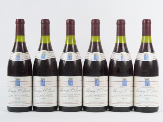 Vente aux enchères 6 BOUTEILLES MOREY ST DENIS 1er CRU 'MONTS LUISANTS' OLIVIER LEFLAIVE 
