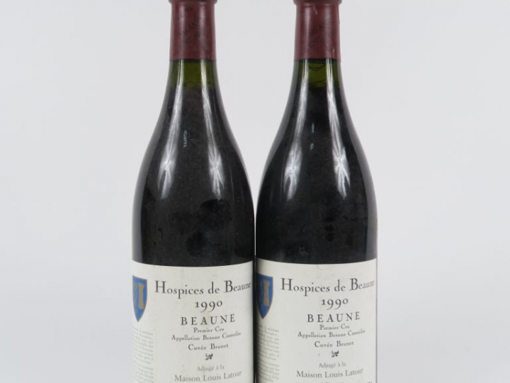 2 BOUTEILLES BEAUNE 1er CRU HOSPICES DE BEAUNE 'CUVÉE BRUNET' LOUIS LA
