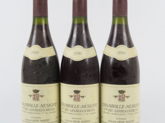 Vente aux enchères 3 BOUTEILLES CHAMBOLLE MUSIGNY 1er CRU 'LES BEAUX MONTS' DOMAINE DENIS