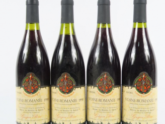 Vente aux enchères 4 BOUTEILLES VOSNE ROMANEE PIERRE GUYON - 1990