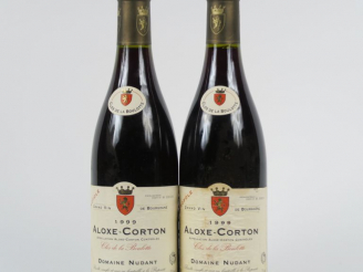 Vente aux enchères 2 BOUTEILLES ALOXE CORTON 'CLOS DE LA BOULOTTE' DOMAINE NUDANT - 1999