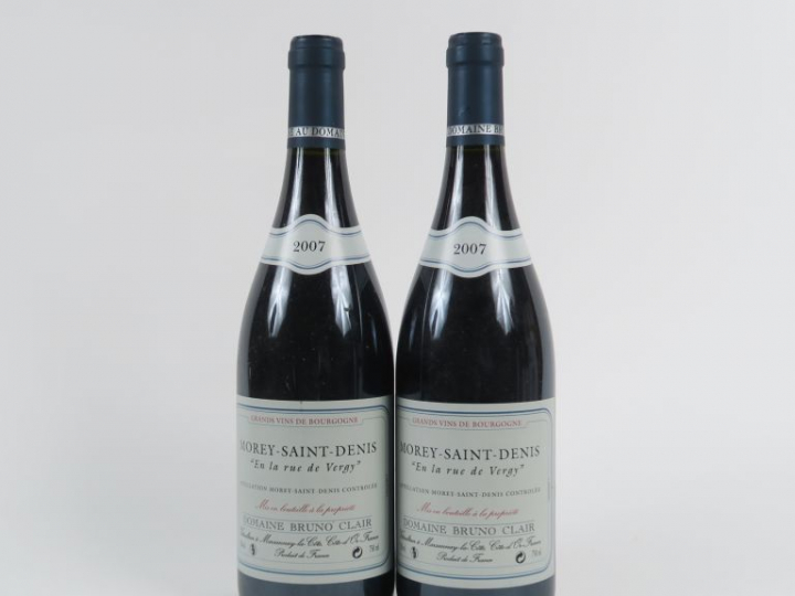 2 BOUTEILLES MOREY ST DENIS 'EN LA RUE DE VERGY' DOMAINE BRUNO CLAIR -