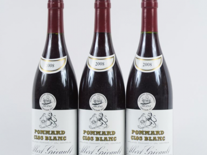 3 BOUTEILLES POMMARD 'CLOS BLANC' ALBERT GRIVAULT - 2008