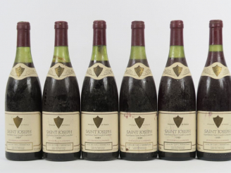 Vente aux enchères 6 BOUTEILLES SAINT JOSEPH CAVE DE TAIN L'HERMITAGE - 1981