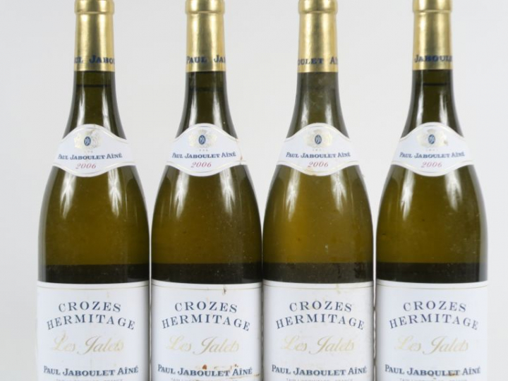 4 BOUTEILLES CROZES HERMITAGE BLANC 'LES JALETS' PAUL JABOULET AINÉ - 