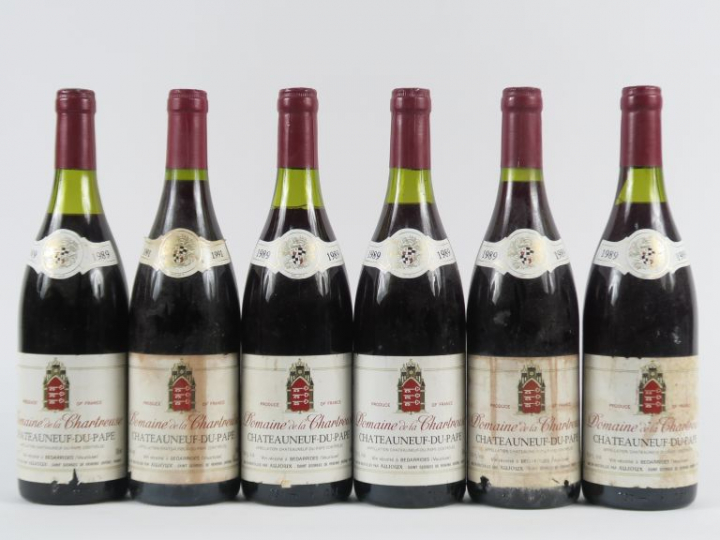 6 BOUTEILLES CHATEAUNEUF DU PAPE DOMAINE DE LA CHARTREUSE - 5 de 1989/