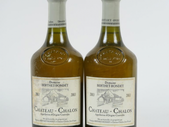 2 BOUTEILLES CHÂTEAU CHALON DOMAINE BERTHET BONDET - 2003