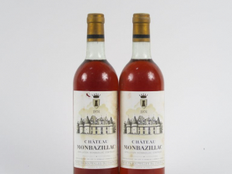 Vente aux enchères 2 BOUTEILLES CHÂTEAU MONBAZILLAC - 1976 - LB