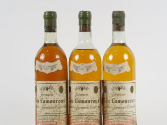 Vente aux enchères 3 BOUTEILLES JURANCON CRU LAMOUROUX - 1983 - 2 BG/1 MEP