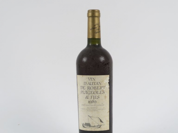 1 BOUTEILLE VIN D'AUTAN PLAGEOLLES - 1989