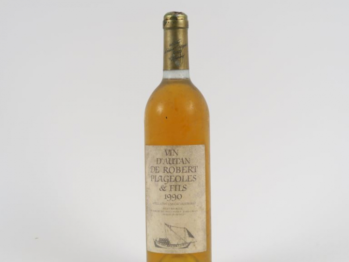 1 BOUTEILLE VIN D'AUTAN PLAGEOLLES - 1990 - CAPS AB