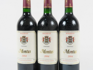Vente aux enchères 3 BOUTEILLES CHÂTEAU MONTUS MADIRAN - 1994
