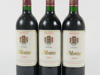 Vente aux enchères 3 BOUTEILLES CHÂTEAU MONTUS MADIRAN - 1995