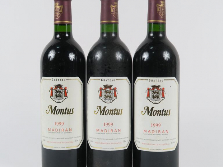 3 BOUTEILLES CHÂTEAU MONTUS MADIRAN - 1999
