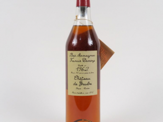 Vente aux enchères 1 BOUTEILLE BAS ARMAGNAC CHÂTEAU DE GAUBE FRANCIS DARROZE 44° - 1962 -