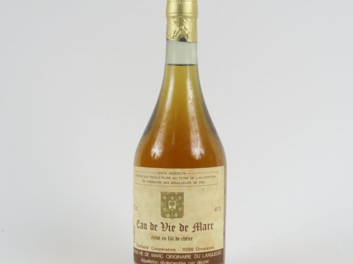 1 BOUTEILLE EAU DE VIE DE MARC DU LANGUEDOC 41,5°