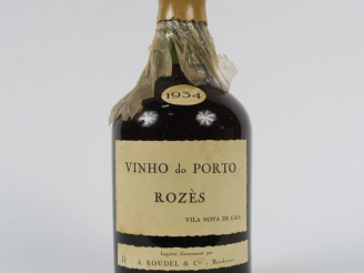 Vente aux enchères 1 BOUTEILLE PORTO ROZÈS - 1934 - CAPS AB
