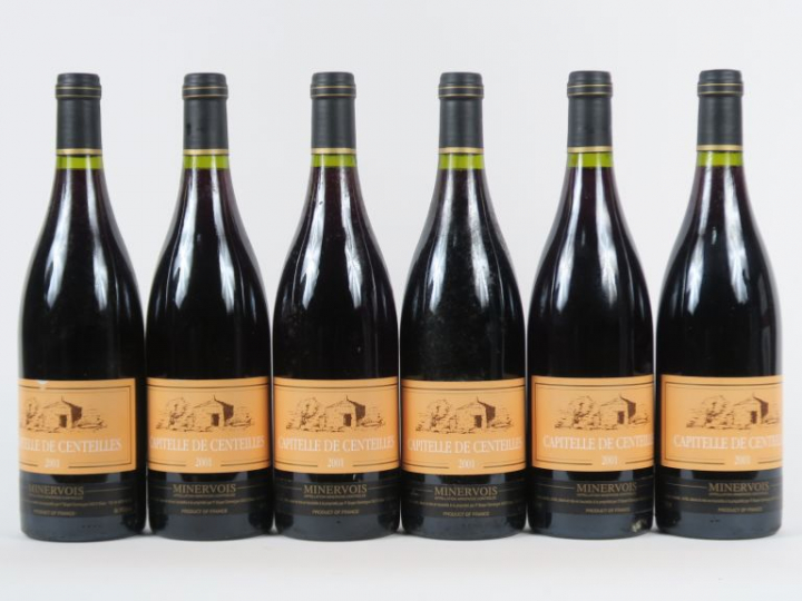6 BOUTEILLES CAPITELLE DE CENTEILLES MINERVOIS - 2001