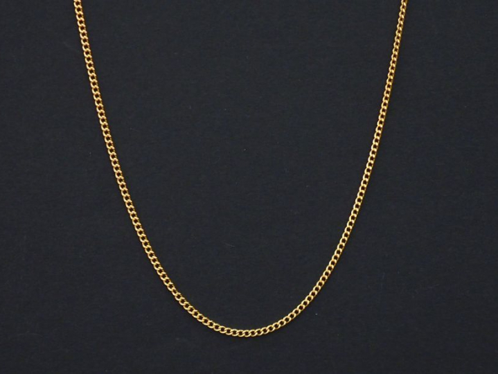 	Chaine en or jaune. Long. 47,5 cm Poids. 3,38 g