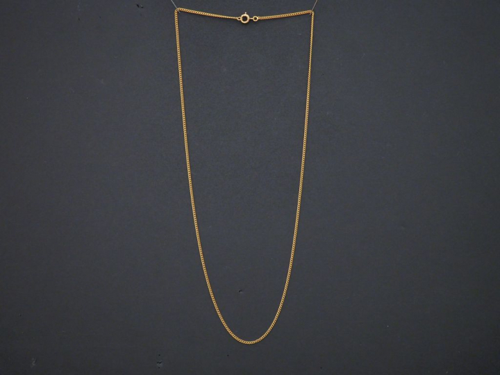 	Chaine en or jaune. Long. 47,5 cm Poids. 3,38 g