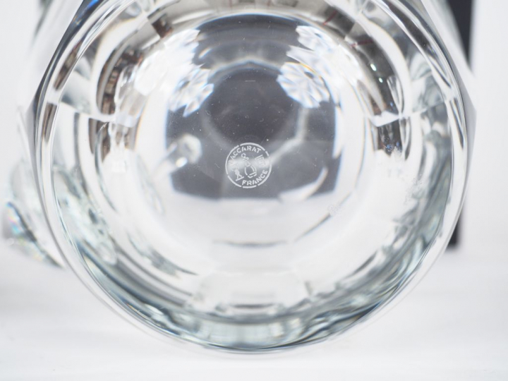 BACCARAT. Partie de service de verres en cristal modèle "Harcourt". Co