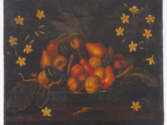 Vente aux enchères Ecole française vers 1830 dans le goût de Jacques LINARD. "La corbeill