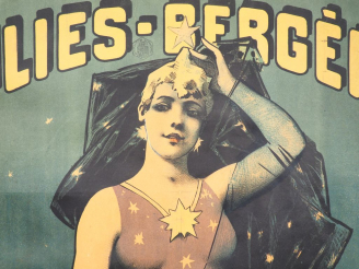 Vente aux enchères Affiche 1900, "Ilka de Mynn, folies-bergères". Entoilée. Dim. 118 x 75