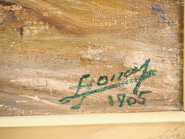 Lucien Hector JONAS "Avenue de Breteuil" Huile sur toile. Signée en ba