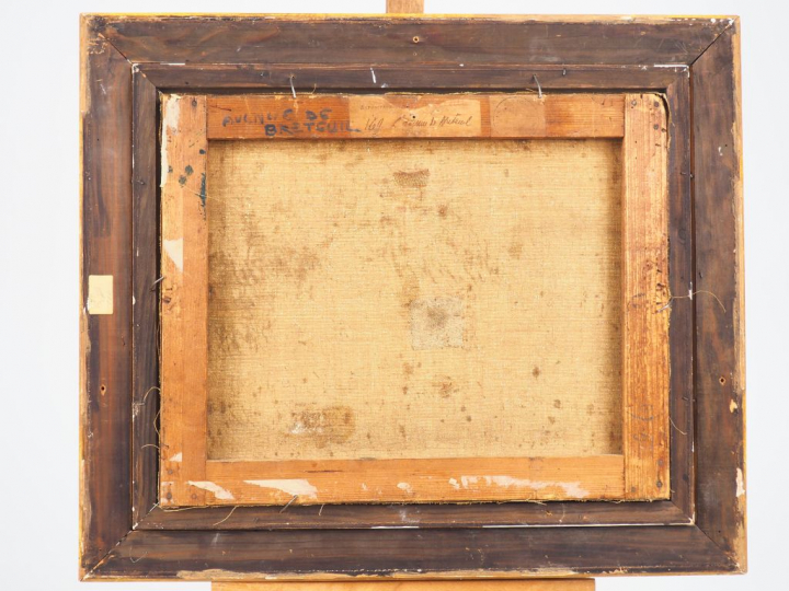 Lucien Hector JONAS "Avenue de Breteuil" Huile sur toile. Signée en ba