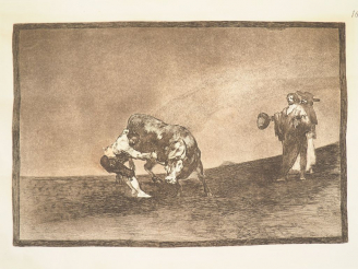 Vente aux enchères Francisco GOYA. "Le même Martincho luttant avec un taureau dans les ar
