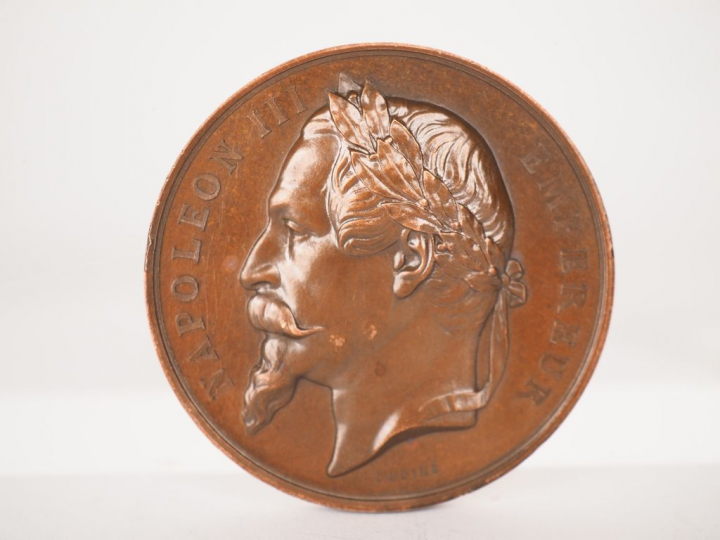 OUDINÉ.  Médaille en bronze "Société des régates d'Arcachon".