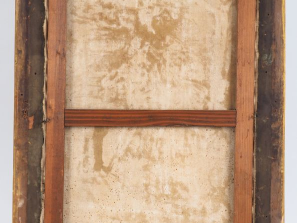 Charles GUERIN "Elégante à la robe rouge" Huile sur toile. Signée en b