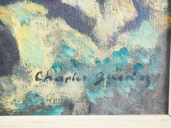 Charles GUERIN "Scène galante" Huile sur toile. Signée en bas à droite