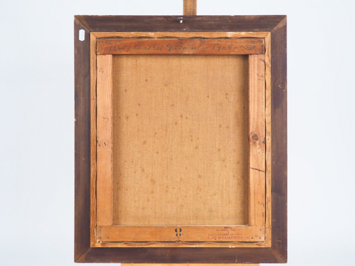 Charles GUERIN "Scène galante" Huile sur toile. Signée en bas à droite