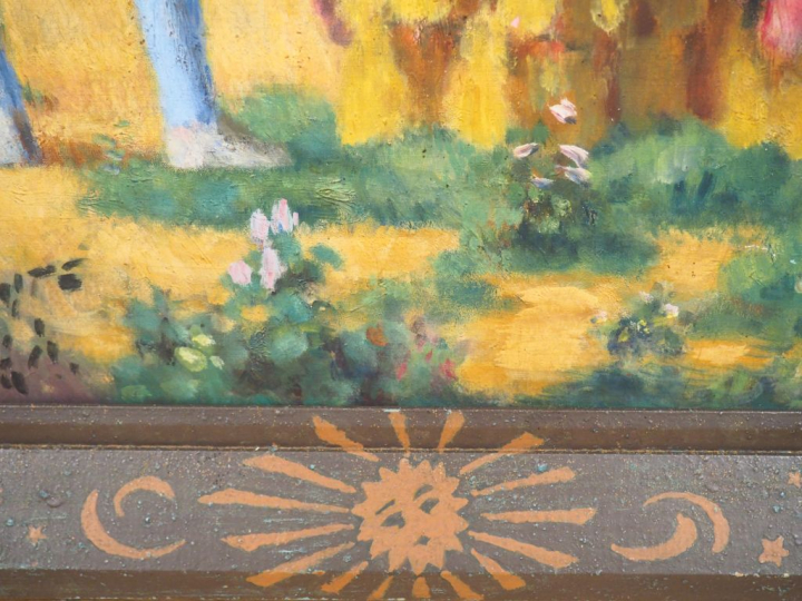 Charles GUERIN "Personnages de la Renaissance" Huile sur toile. Monogr