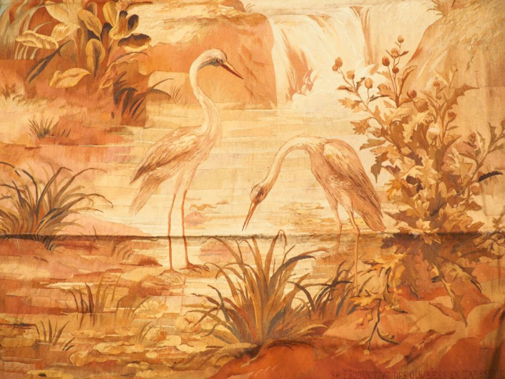 Grande tapisserie d'Aubusson. 404 x 204,5 cm