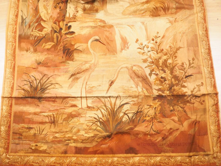Grande tapisserie d'Aubusson. 404 x 204,5 cm