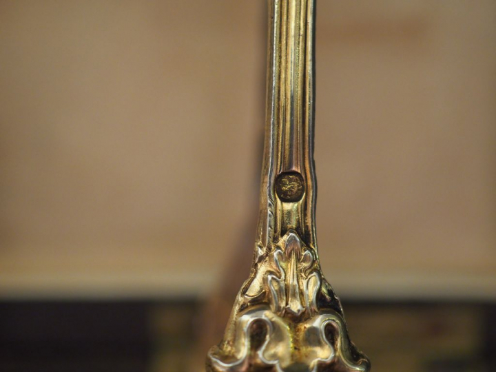 Service à café de style Louis XV en vermeil, poinçon Minerve, à décor 