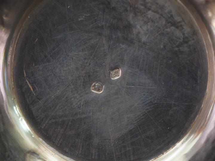 	Paire d’aiguières Napoléon III de style rocaille en argent et cristal